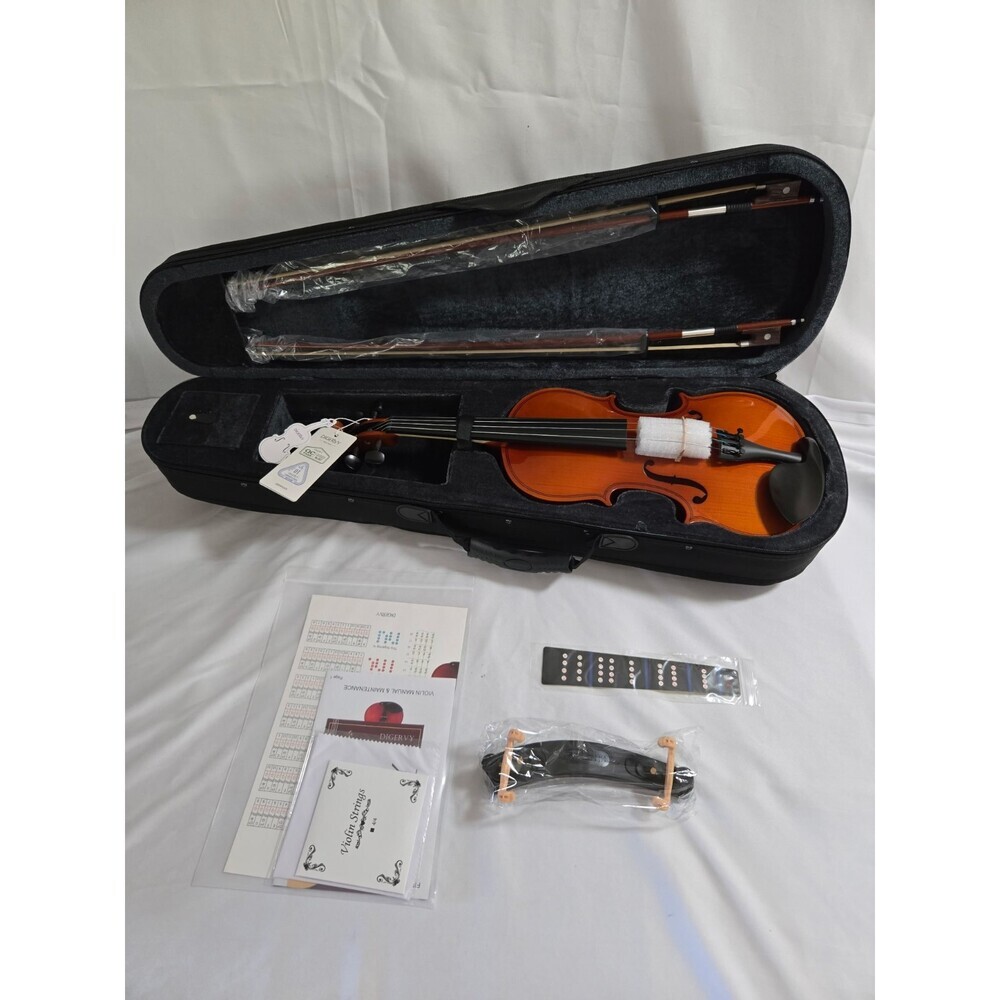 DIGERVY Violin 4/4 Full Size Kit for Beginners and Adults Maple & Spruce Wood - Picture 9 of 14